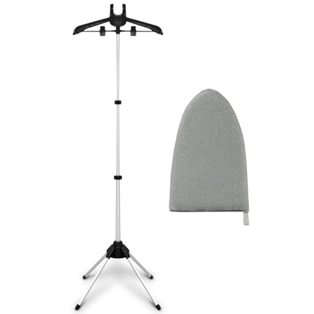Garment Steamer Rack & Garment Ironing Glove for Steaming Clothes, Clothes Steam Rack, Adjustable StandingGarment Hanger Handled Mini Ironing Board, Hanging Steamer Ironing Accessories for Clothes Ironing Boards and Accessories Fiyatı