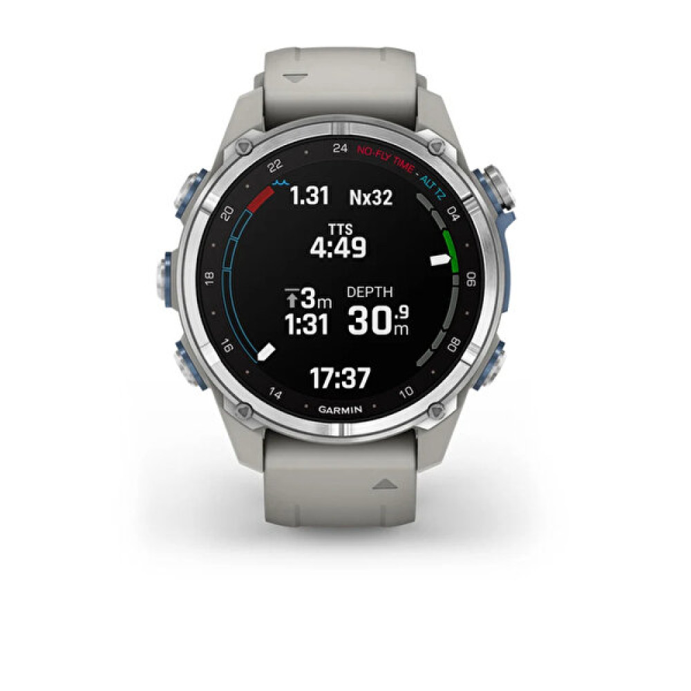 Garmin Descent MK3 Paslanmaz Çelik FOG Silikon Bantlı 43 MM Gri Akıllı Saat Akıllı Saat Fiyatı