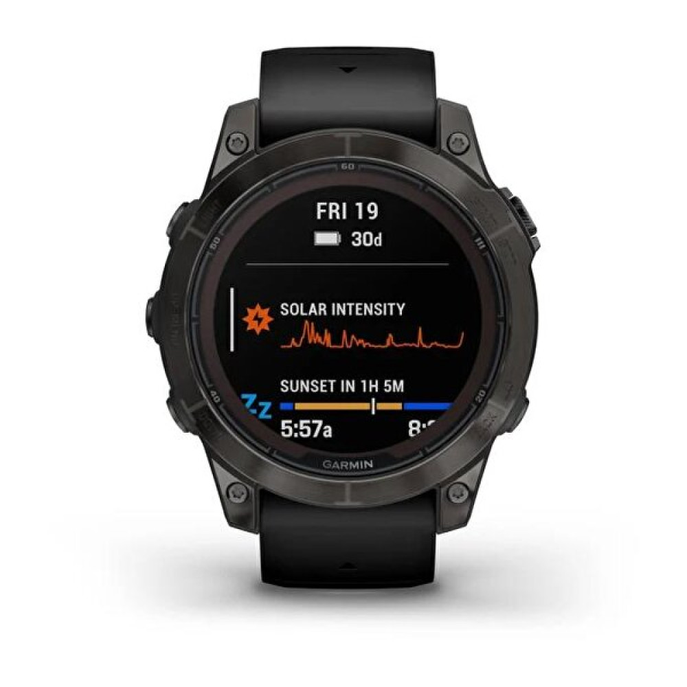 Garmin Fenix 7 Pro Sapphire Solar Edition Karbon Gri DLC Titanyum Siyah Kayışlı Akıllı Saat Akıllı Saat Fiyatı