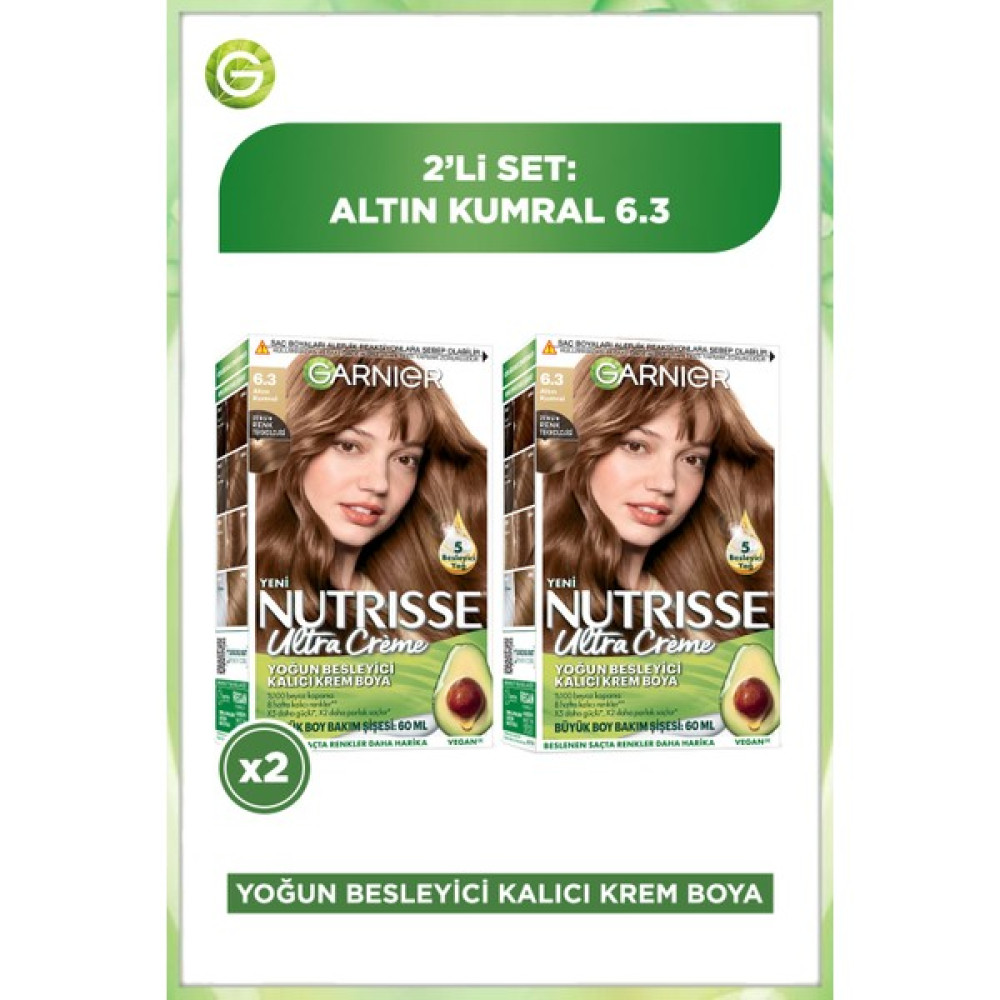 Garnier 2'li Nutrisse Ultra Creme - 6.3 Seti Saç Boyası Fiyatı