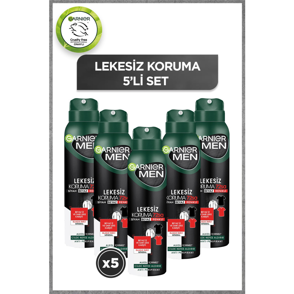 Garnier 5li Men Lekesiz Koruma Aerosol Seti Deodorantlar Fiyatı