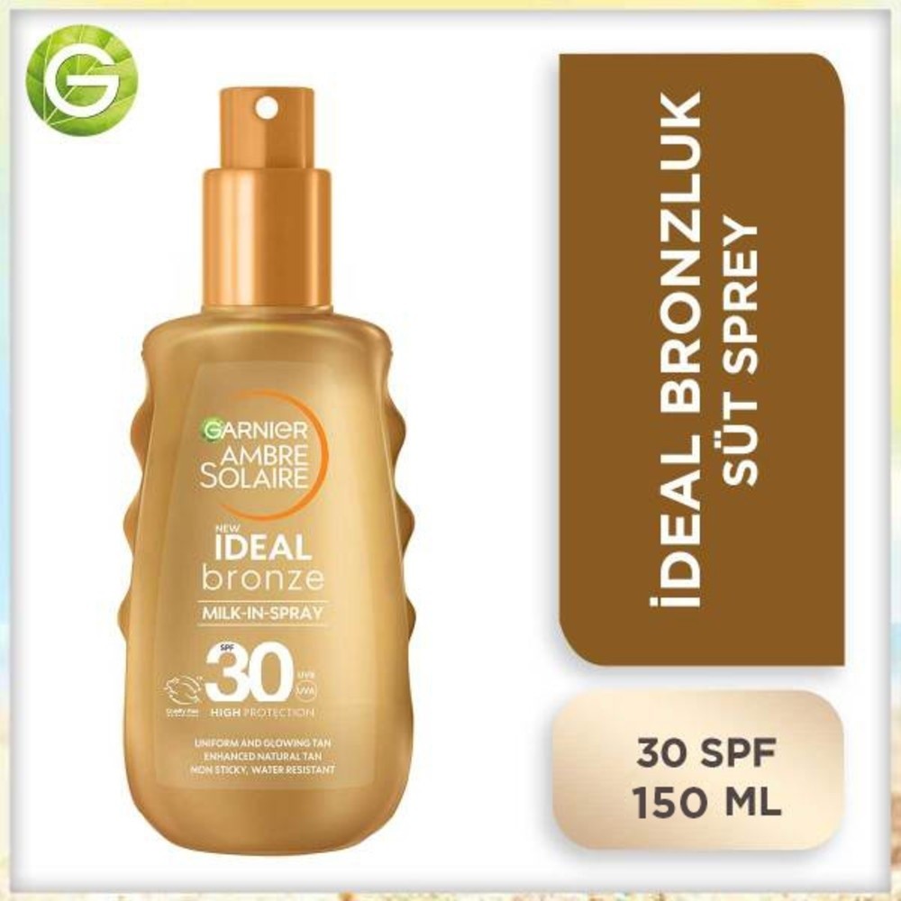 Garnier Ambre Solaire İdeal Bronzluk Güneş Koruyucu Sprey SPF 30 150 ml Güneş Kremleri ve Losyonları Fiyatı