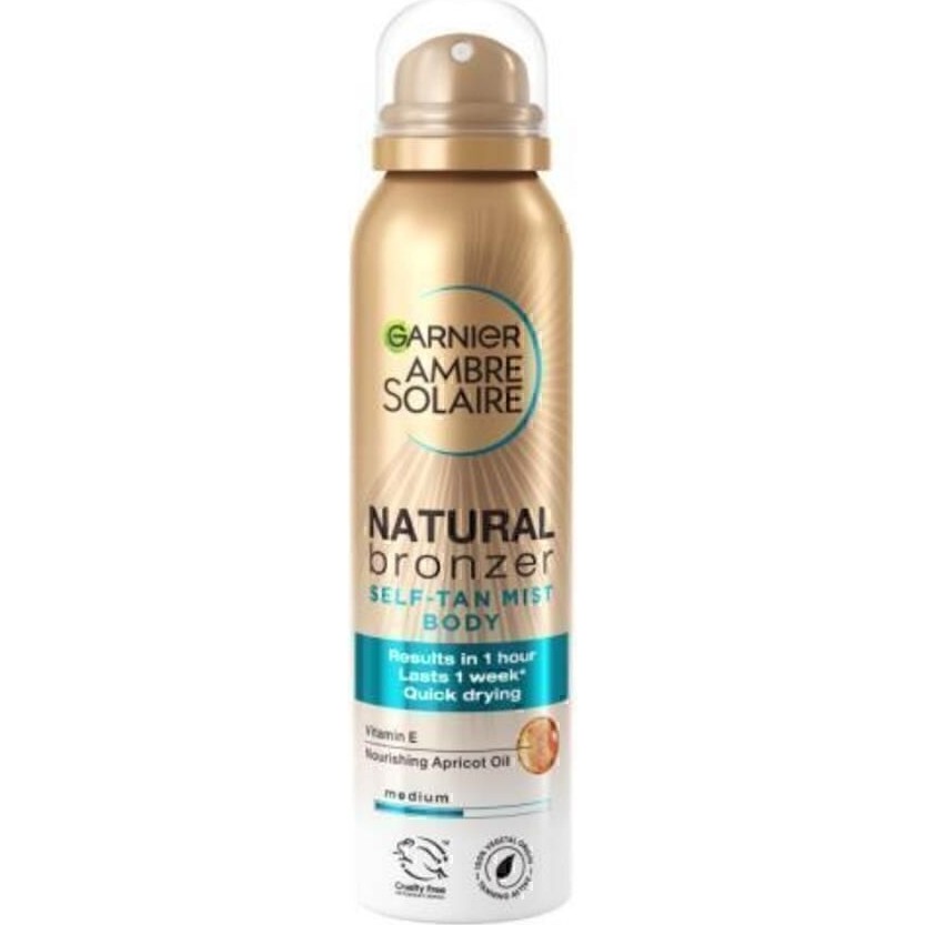 Garnier Ambre Solaire Natural Bronzer Güneşsiz Bronzlaştırıcı Sprey 150 ml – Işıltılı Doğal Bronzluk ve Hızlı Kuruyan Hafif Formül Bronzlaştırıcılar Fiyatı