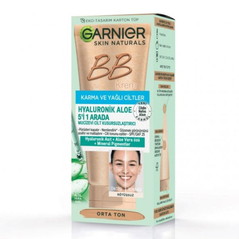 Garnier Bb Krem Hyaluronik Aloe Orta Ton 50 Ml Nemlendiriciler Fiyatı