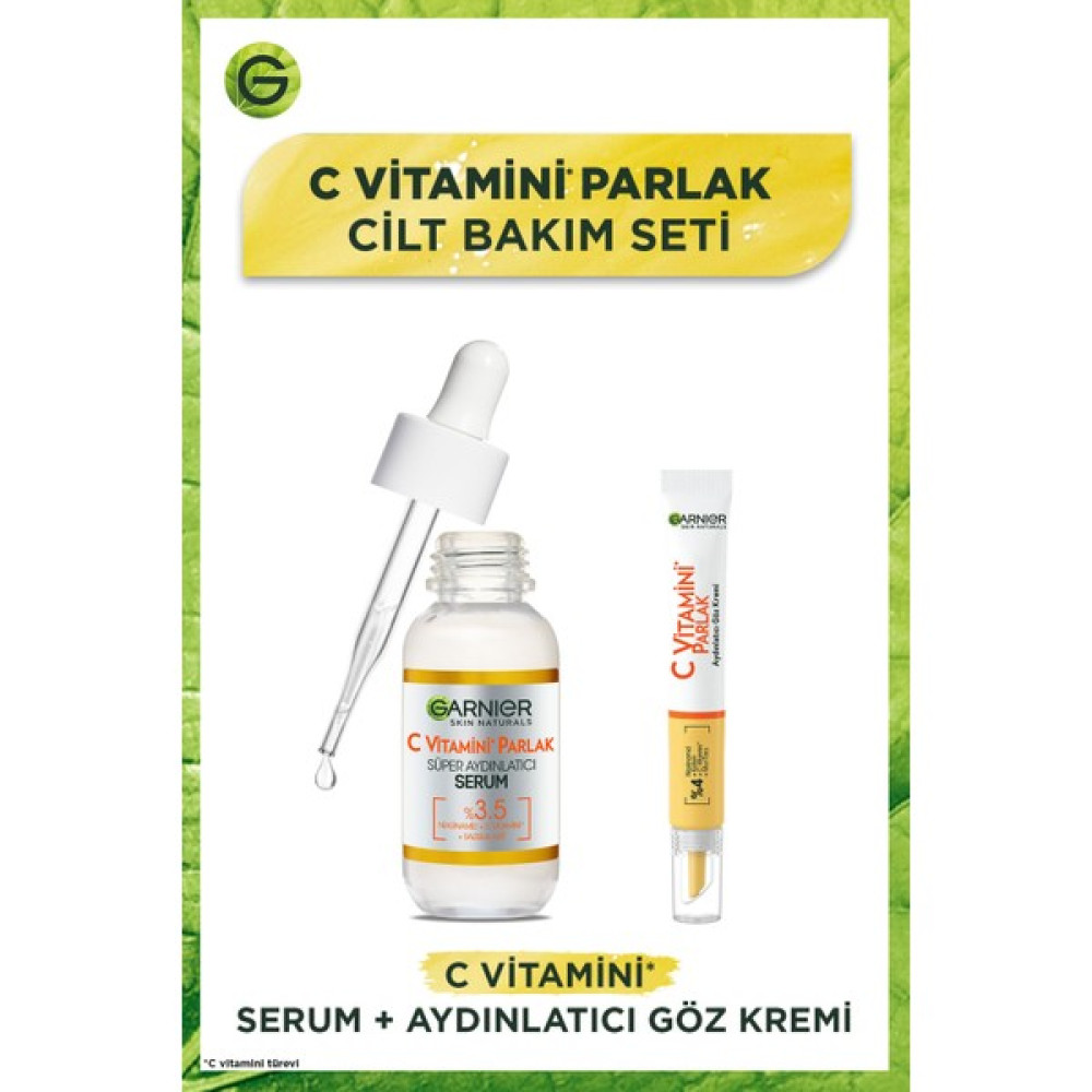 Garnier c Vitamini Parlak Aydınlatıcı Göz Kremi 15ML + Süper Aydınlatıcı Serum 30M Göz Kremi Fiyatı