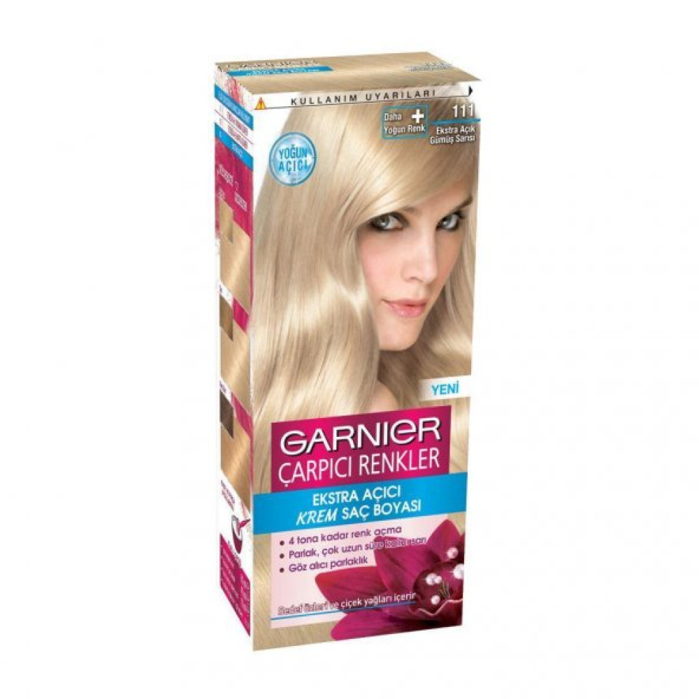 Garnier Carpici Renkler Krem Sac Boyasi 111 Ekstra Acik Gumus Sarisi Saç Bakım Maskeleri & Serumlar & Spreyler Fiyatı