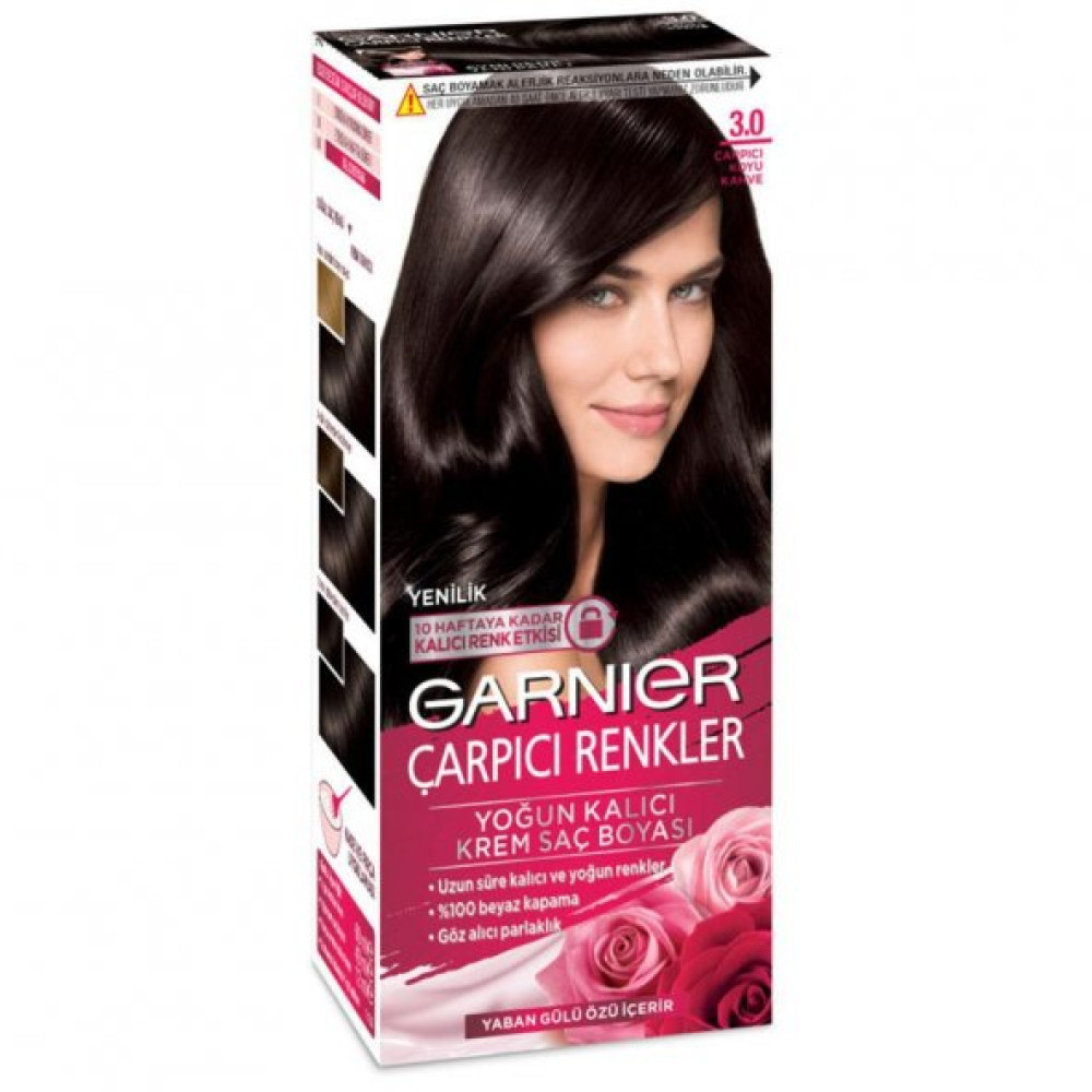 Garnier Carpici Renkler Krem Sac Boyasi 3.0 Carpici Koyu Kahve Saç Bakım Maskeleri & Serumlar & Spreyler Fiyatı