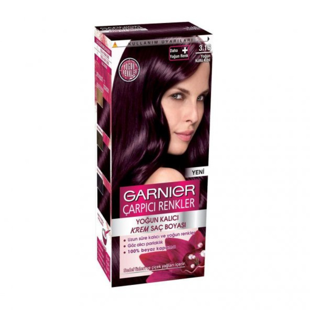 Garnier Carpici Renkler Krem Sac Boyasi 3.16 Yogun Kullu Kizil Saç Bakım Maskeleri & Serumlar & Spreyler Fiyatı