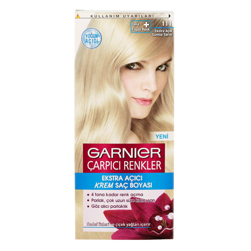 Garnier Çarpıcı Renkler Natural 111 Ekstra Açık Gümüş Sarısı Saç Boyası Saç Boyası Fiyatı