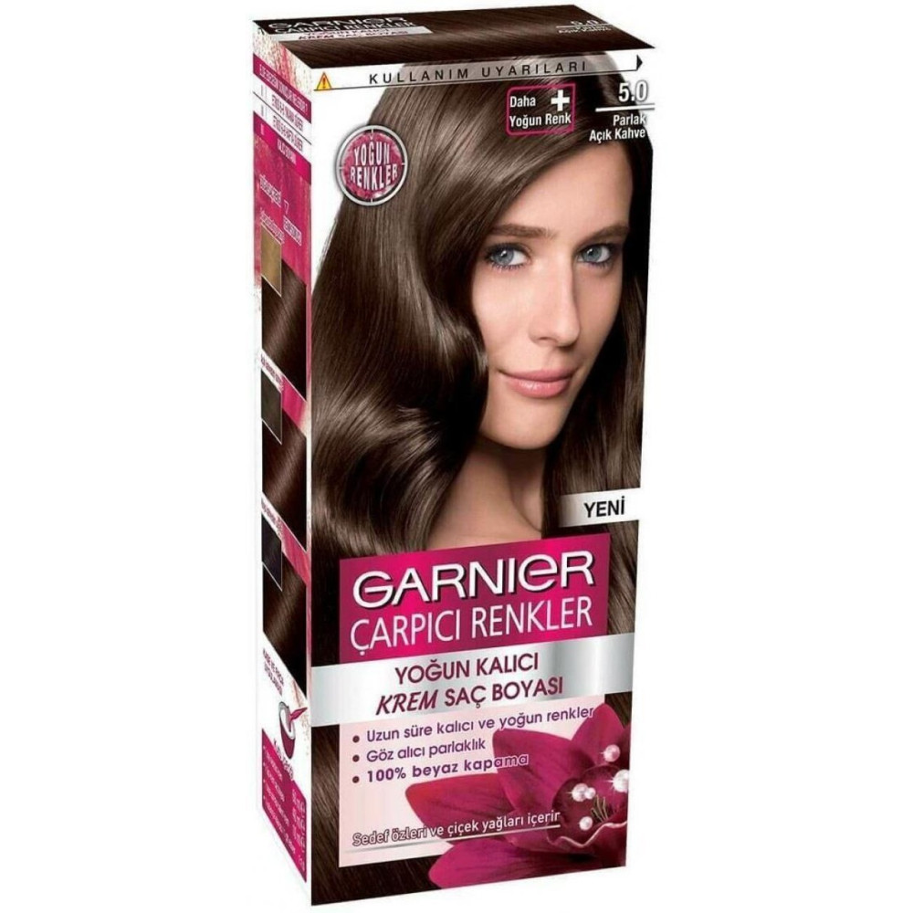 Garnier Carpici Renkler Sac Boyasi 5.0 Parlak Acik Kahve Saç Bakım Maskeleri & Serumlar & Spreyler Fiyatı