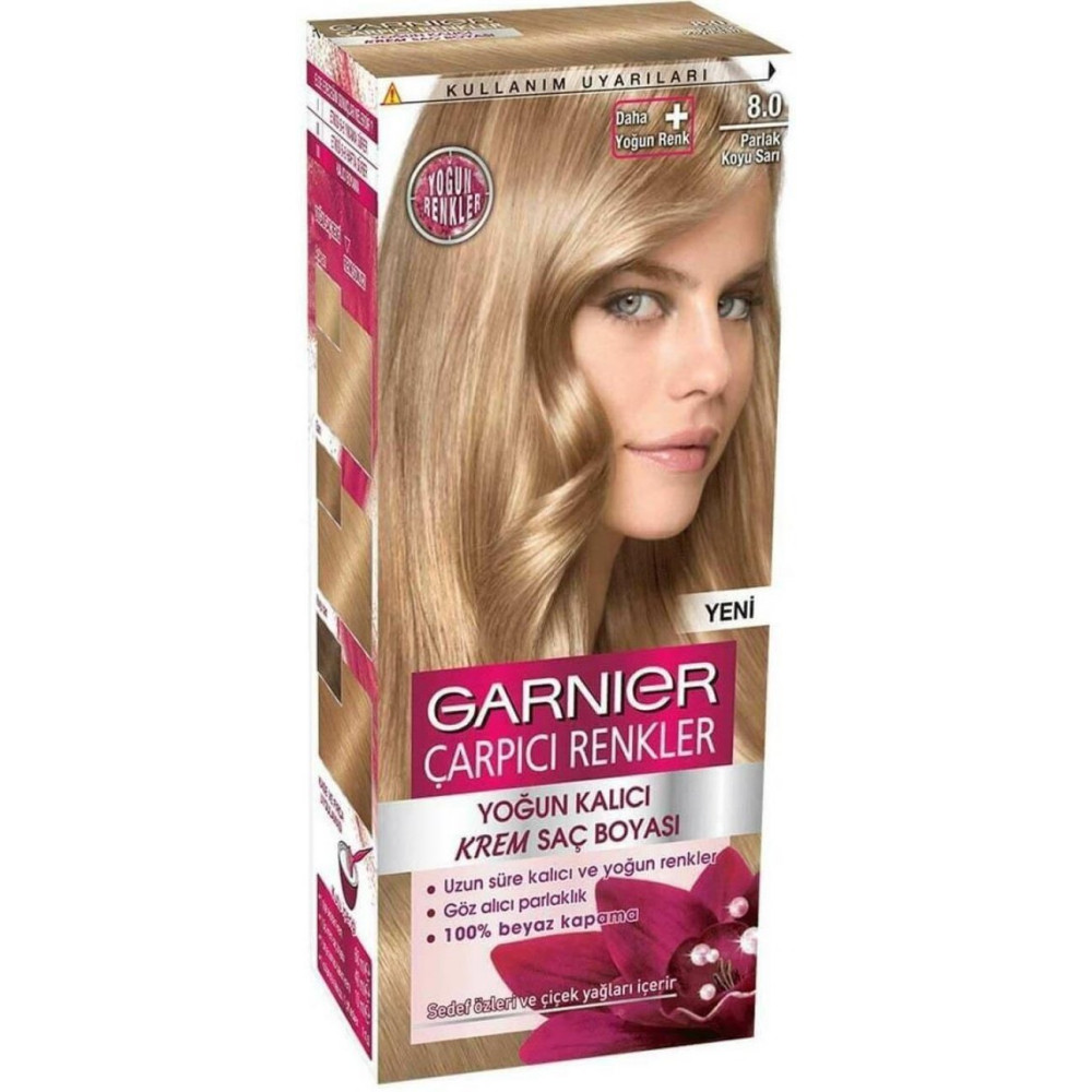 Garnier Carpici Renkler Sac Boyasi 8.0 Parlak Koyu Sari Saç Bakım Maskeleri & Serumlar & Spreyler Fiyatı