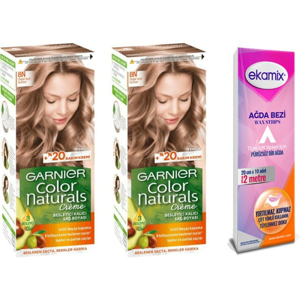 Garnier Color Natural Set Boyası 8n Doğal Açık Kumral 2 Adet Saç Boyası Fiyatı