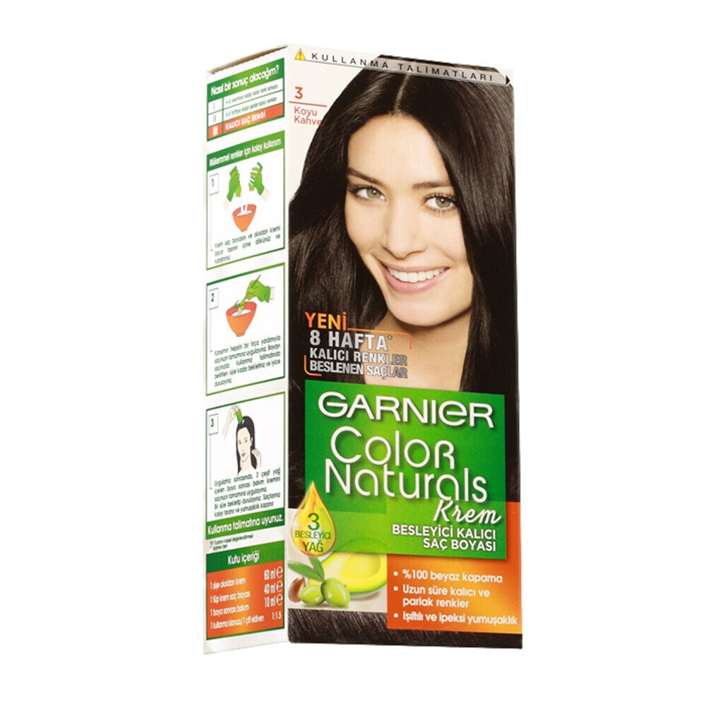Garnier Color Naturals 3 Extra Koyu Kahve Saç Boyası Saç Boyası Fiyatı