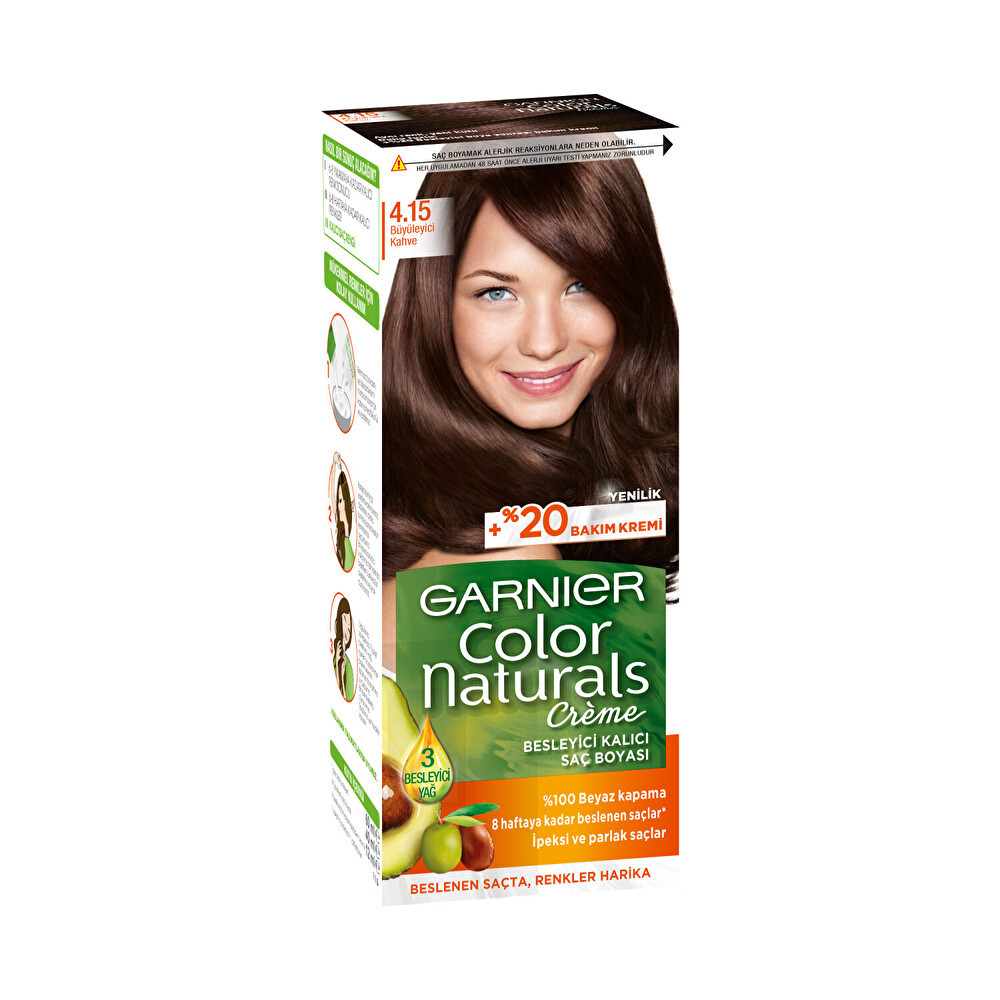 Garnier Color Naturals 4,15 Büyüleyici Kahve Saç Boyası Saç Boyası Fiyatı