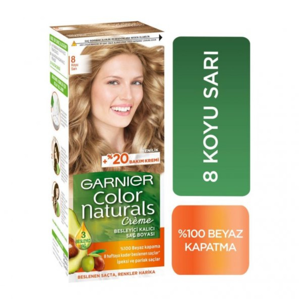 Garnıer Color Naturals 8 Koyu Sarı Saç Bakım Maskeleri & Serumlar & Spreyler Fiyatı