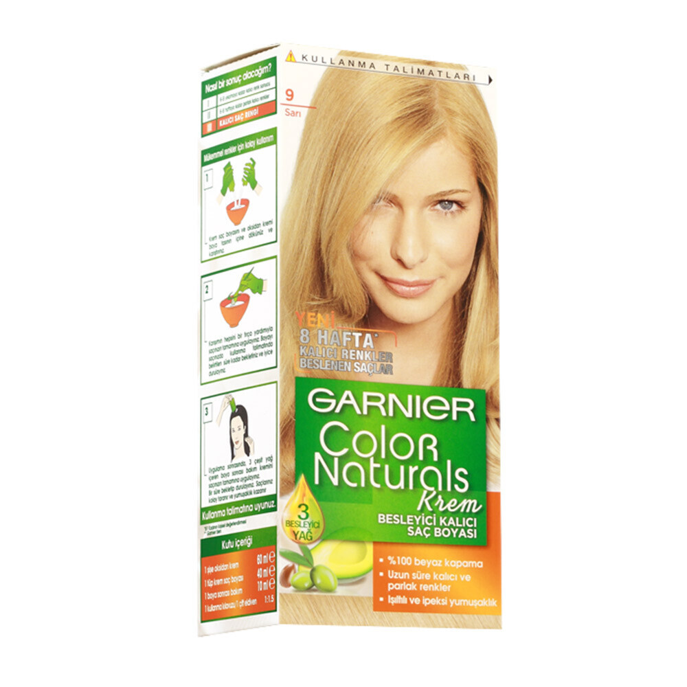 Garnier Color Naturals 9 Sarı Saç Boyası Saç Boyası Fiyatı