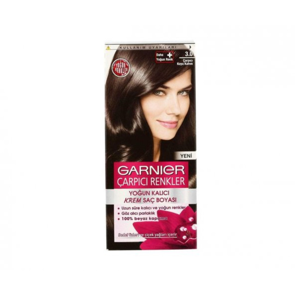 Garnier Color Naturals Carpici Renkler Sac Boyasi 3.0 - Carpici Koyu Kahve Saç Bakım Maskeleri & Serumlar & Spreyler Fiyatı