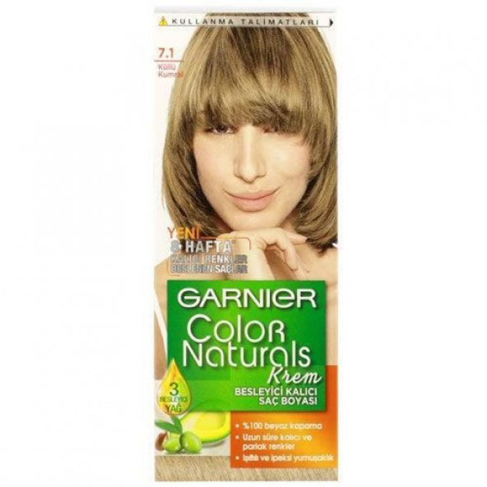 Garnier Color Naturals Krem Sac Boyasi 7.1 Kullu Kumral Saç Bakım Maskeleri & Serumlar & Spreyler Fiyatı