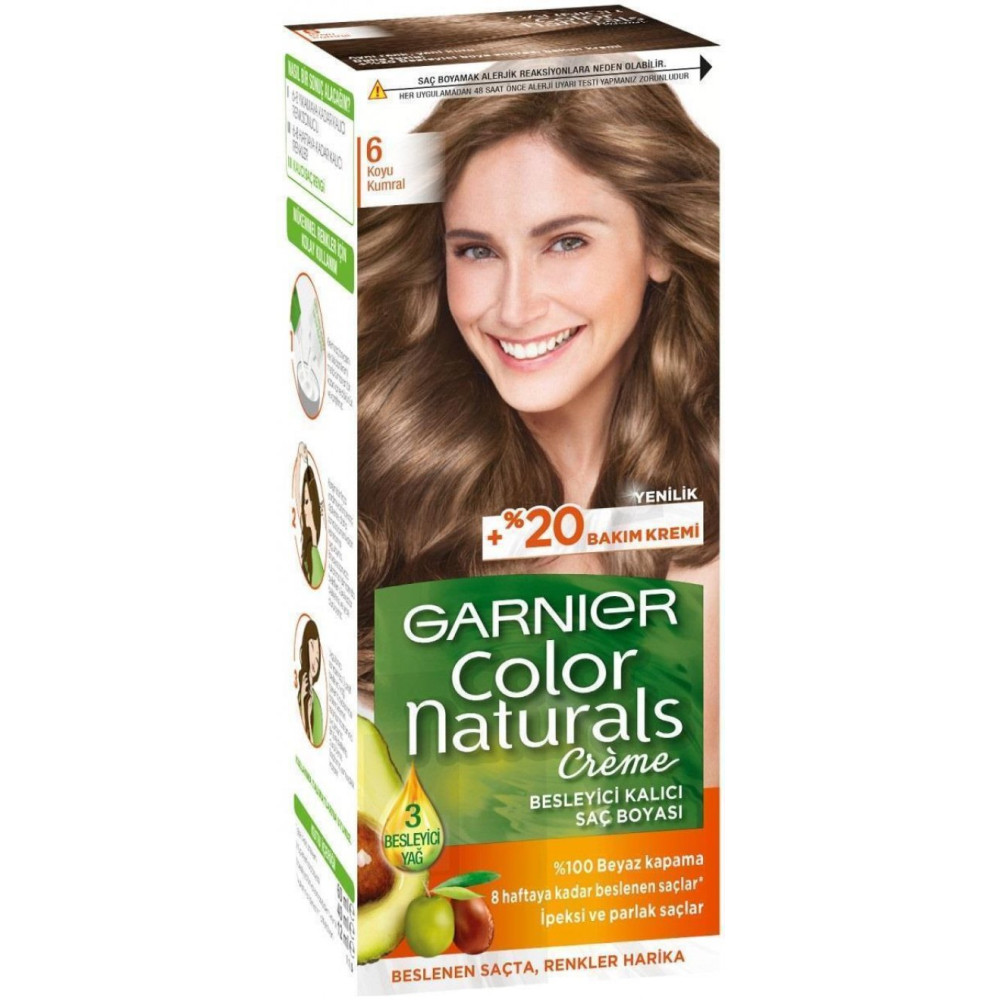 Garnier Color Naturals Sac Boyasi 6 Koyu Kumral Saç Bakım Maskeleri & Serumlar & Spreyler Fiyatı