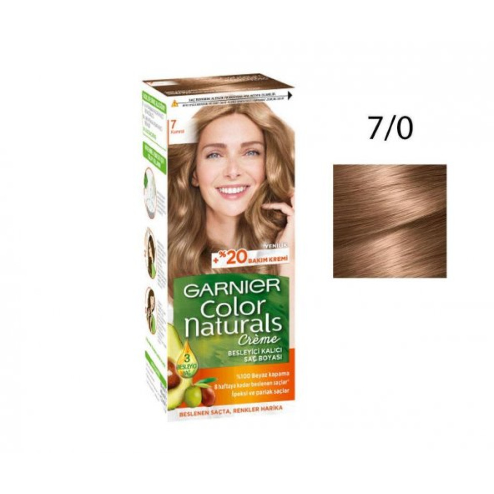 Garnier Color Naturals Sac Boyasi 7/0 - Kumral Saç Bakım Maskeleri & Serumlar & Spreyler Fiyatı