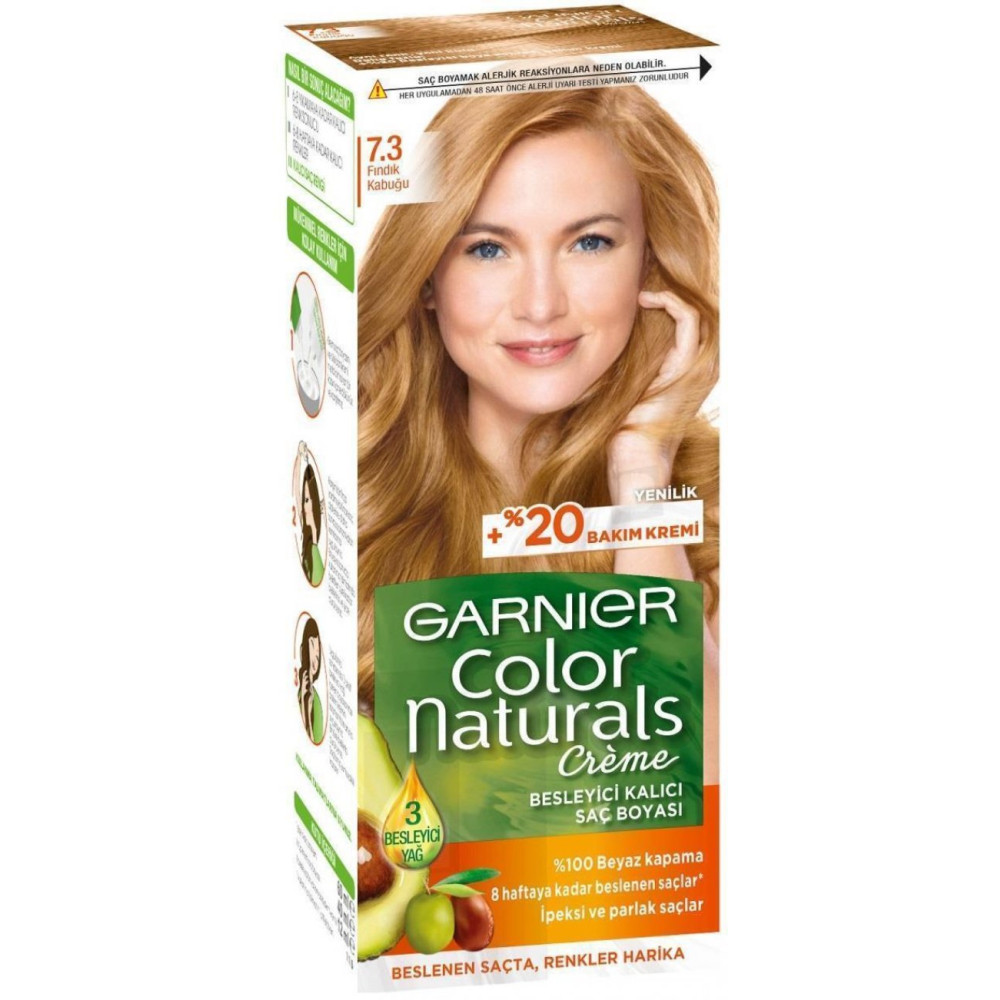 Garnier Color Naturals Sac Boyasi 7.3 Findik Kabugu Saç Bakım Maskeleri & Serumlar & Spreyler Fiyatı