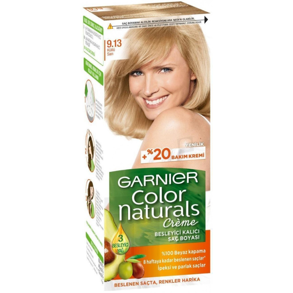 Garnier Color Naturals Sac Boyasi 9.13 Kullu Sari Saç Bakım Maskeleri & Serumlar & Spreyler Fiyatı