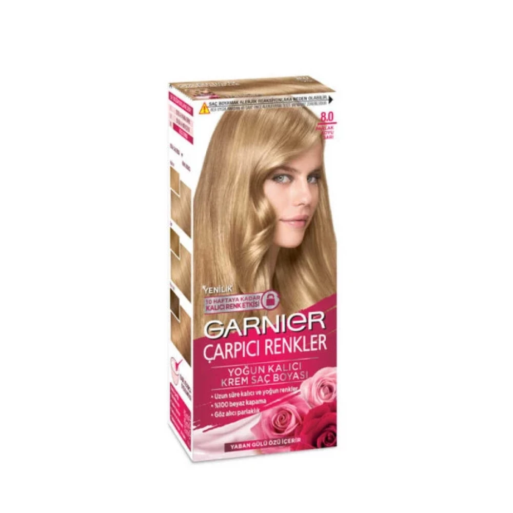 Garnier Color Sensation Carpici Renkler Sac Boyasi 8.0 Parlak Koyu Sari Saç Bakım Maskeleri & Serumlar & Spreyler Fiyatı