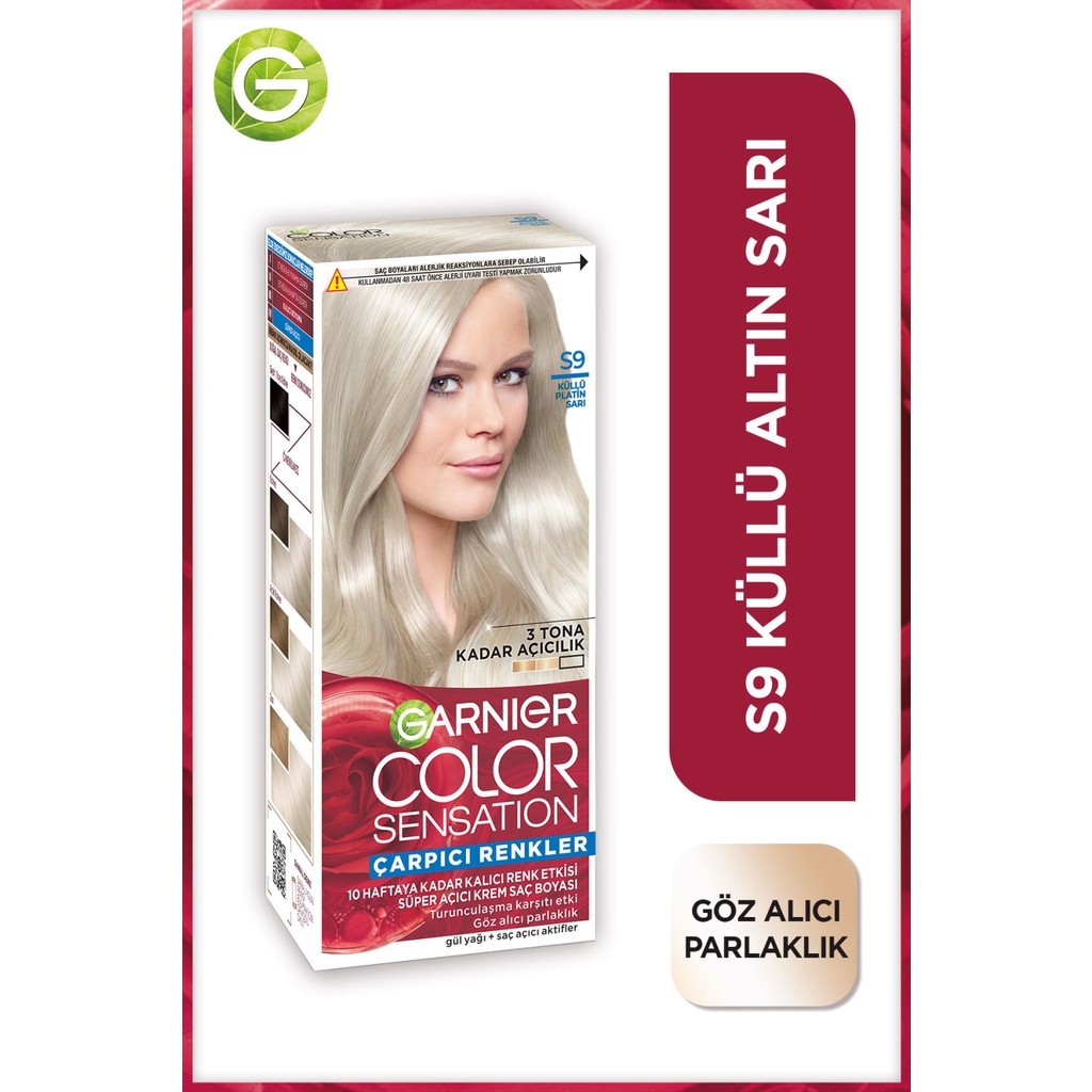 Garnier Color Sensation S9 Küllü Platin Sarı Saç Boyası Diğer Fiyatı