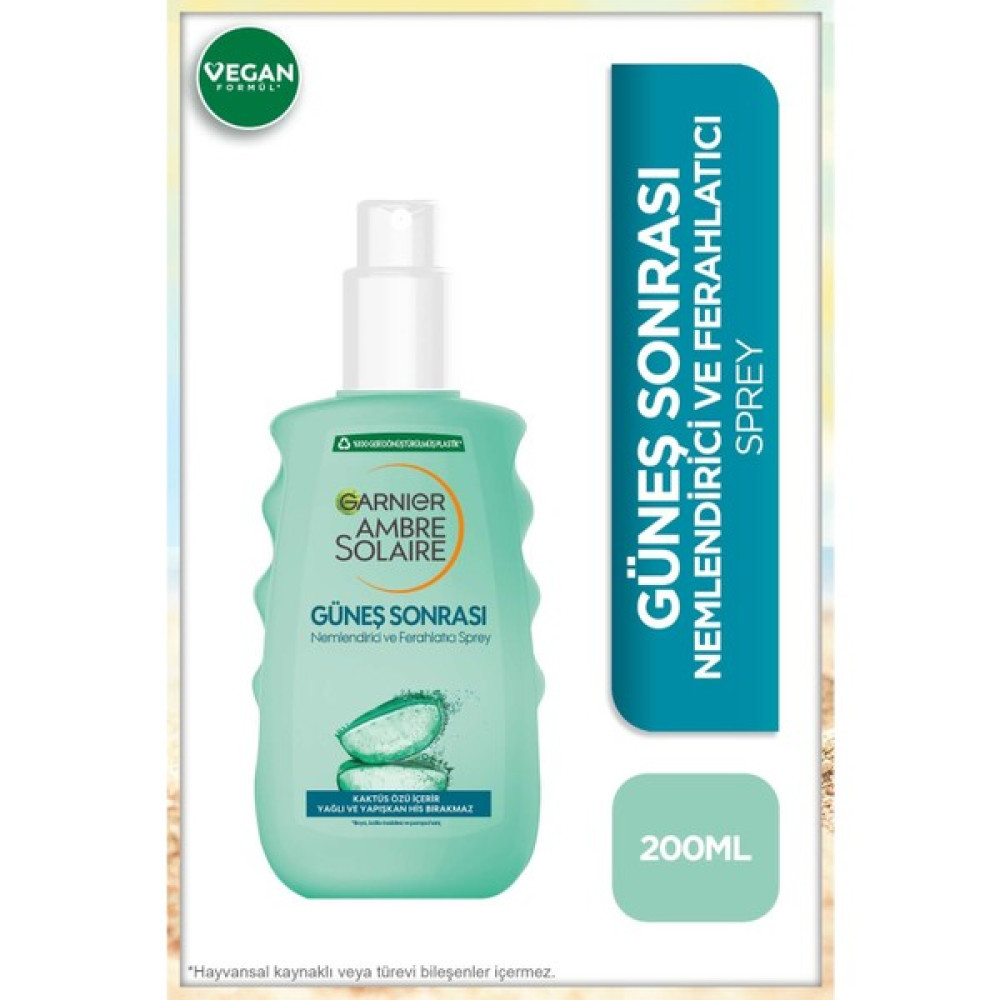 Garnier Güneş Sonrası Nemlendirici & Ferahlatıcı Sprey 200 ml Güneş Kremleri ve Losyonları Fiyatı