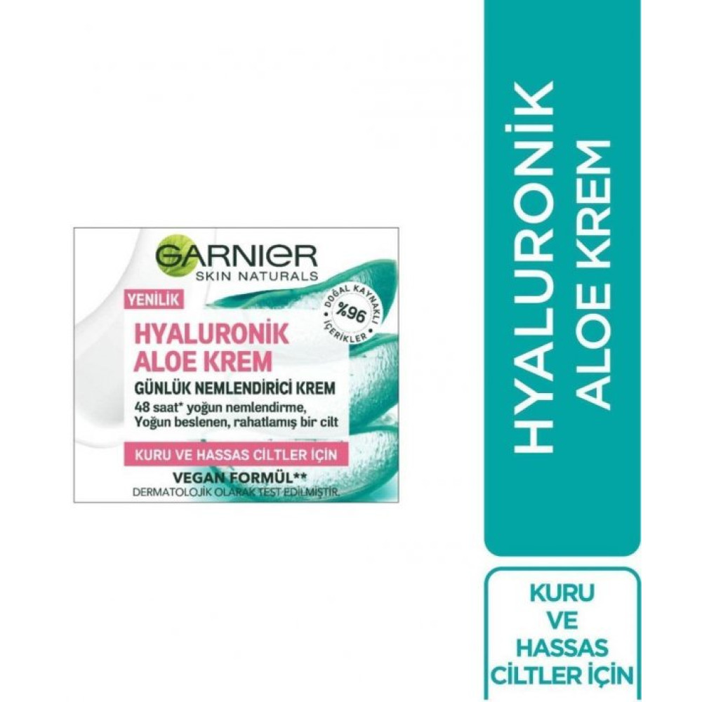 Garnier Hyaluronik Aloe Gunluk Nemlendirici Krem Kuru Hassas Ciltler 50 Ml Nemlendiriciler Fiyatı