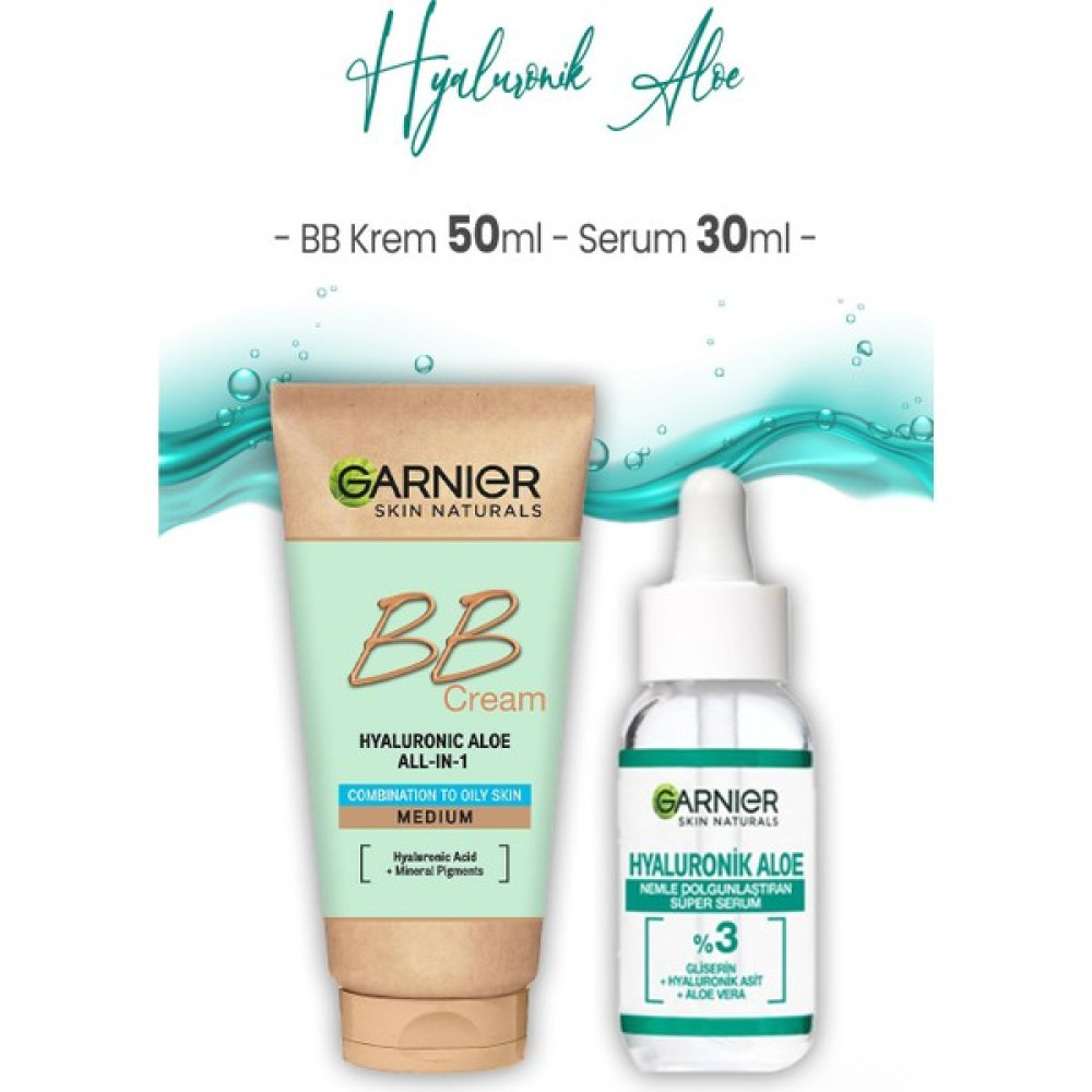 Garnier Hyaluronik Aloe Süper Serum 30 ml ve Bb Krem Orta Ton 50 ml - 1 Anti-Aging / Yaşlanma Karşıtı Fiyatı