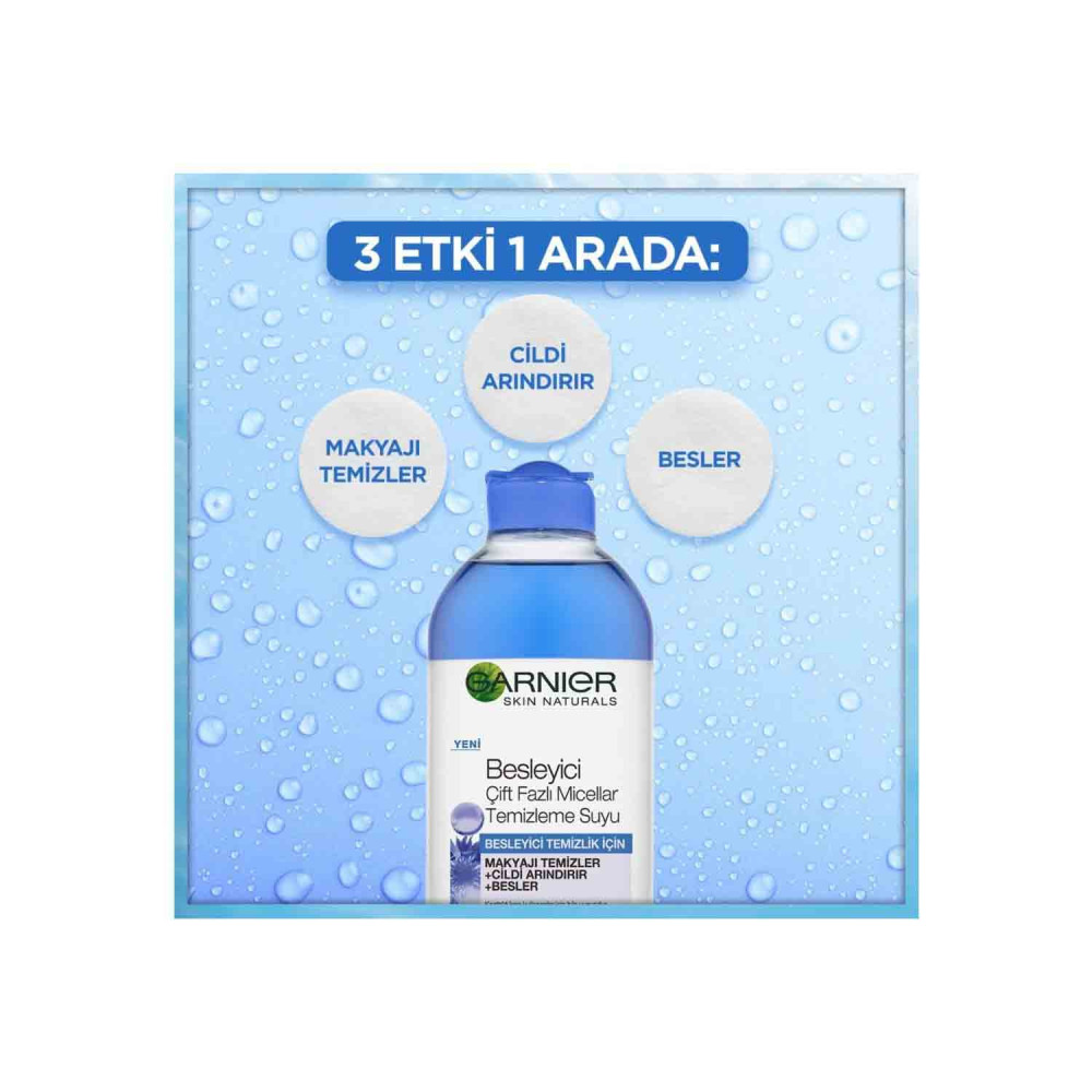 Garnier Makyaj Temizleme Suyu 400 ml Besleyici Çift Fazlı Miccelar
