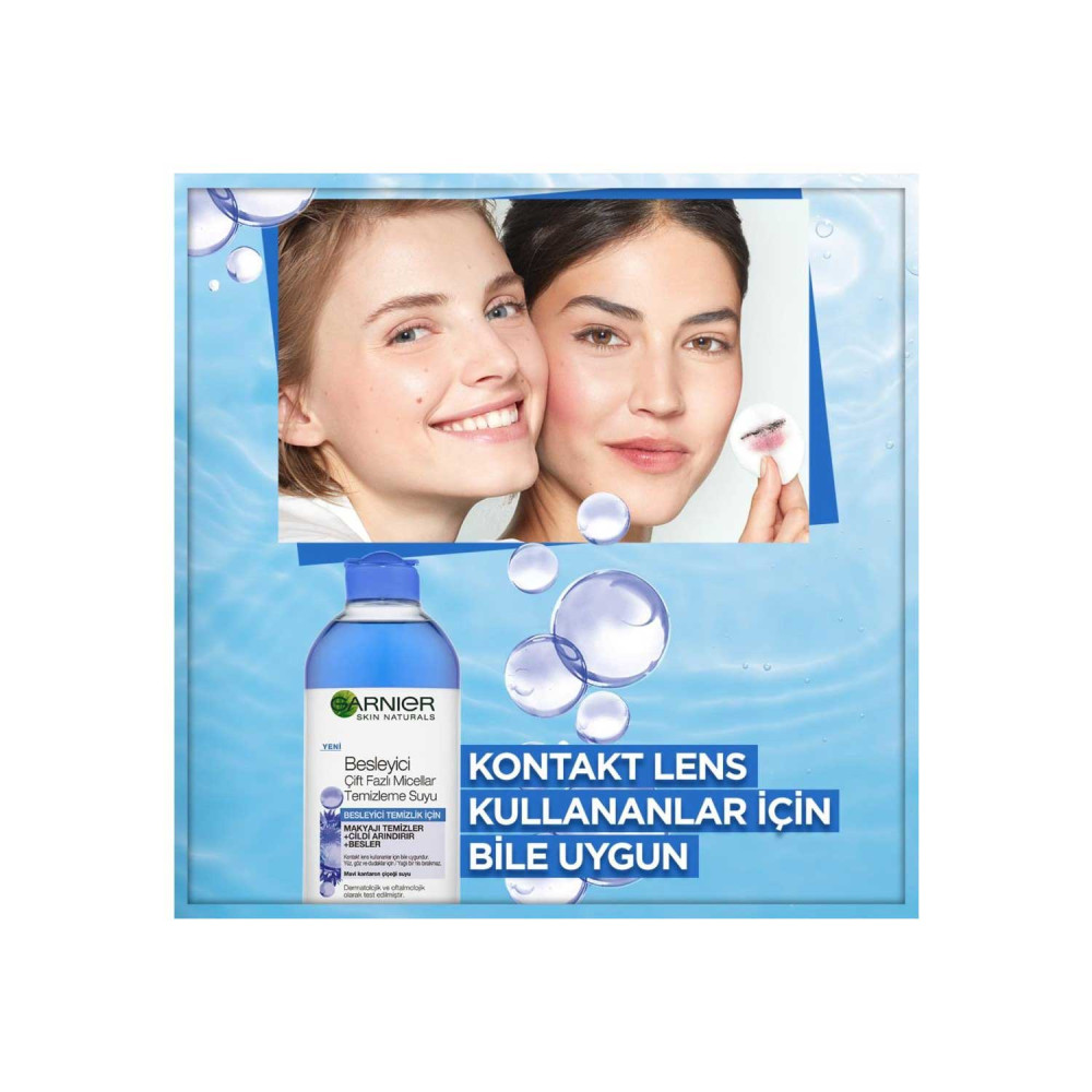Garnier Makyaj Temizleme Suyu 400 ml Besleyici Çift Fazlı Miccelar