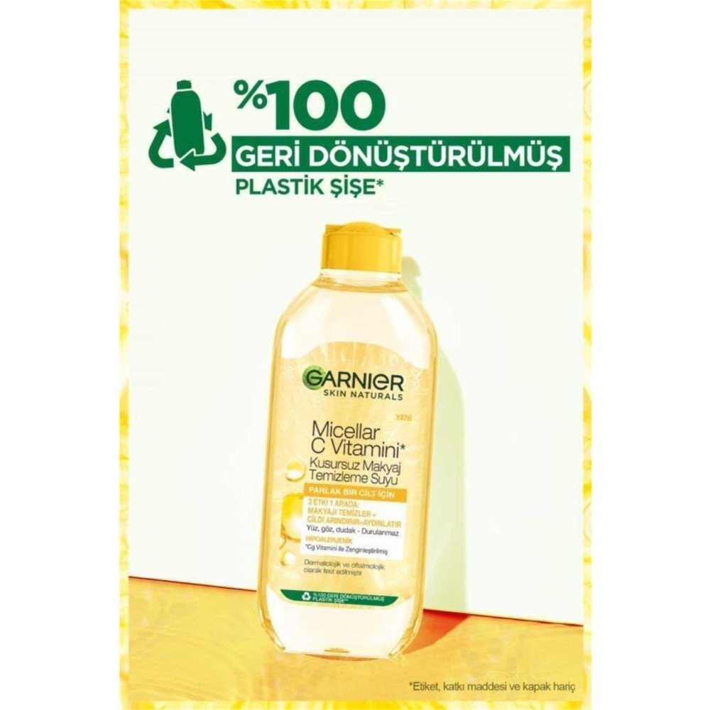 Garnier Makyaj Temizleme Suyu 400 ml Micellar C Vitamini