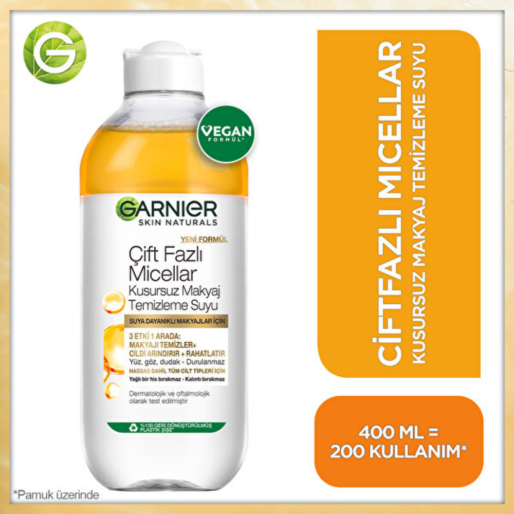 Garnier Micellar Kusursuz Makyaj Temizleme Suyu 400ML Makyaj Temizleyicileri Fiyatı