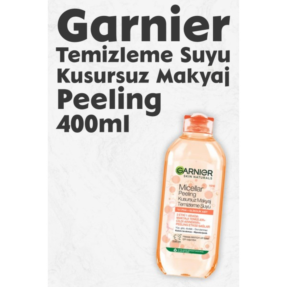 Garnier Micellar Kusursuz Makyaj Temizleme Suyu Peeling 400 ml Makyaj Temizleyicileri Fiyatı
