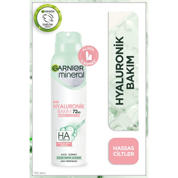 Garnier Mineral Hyaluronik Bakım Sprey Deodorant Deodorantlar Fiyatı