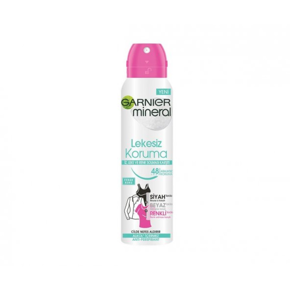Garnier Mineral Lekesiz Koruma Ferah Koku Sprey Deodorant 150 Ml Kadın Parfümleri Fiyatı
