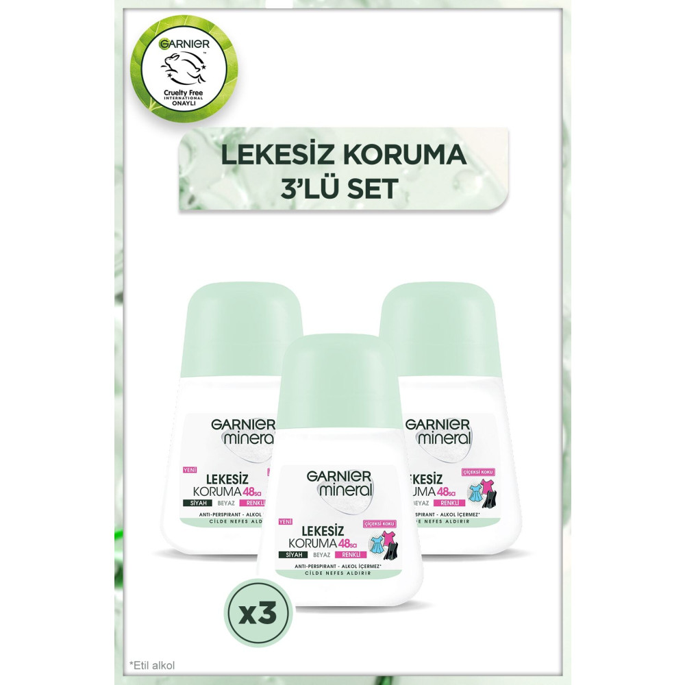 Garnier Mineral Lekesiz Koruma Roll-On Deodorant 3lü Set Roll-Onlar Fiyatı