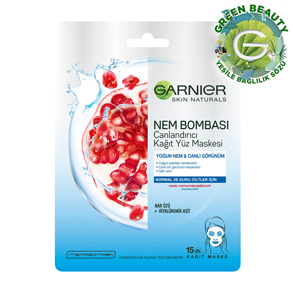 Garnier Nem Bombası Kağıt Maske Mavi Maskeler Fiyatı