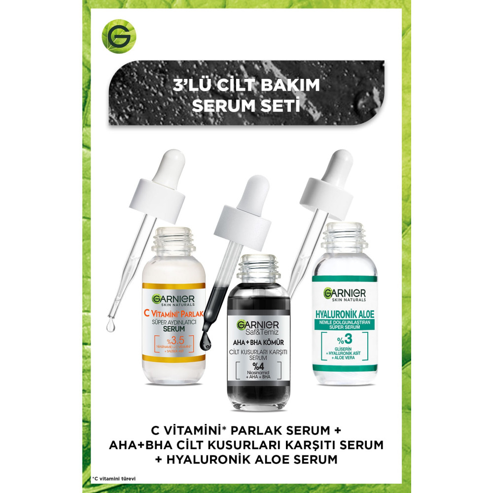 Garnier Nemlendirici Canlandırıcı Peeling Etkili Serum Seti 3 Cilt ve Yüz Bakımı Fiyatı