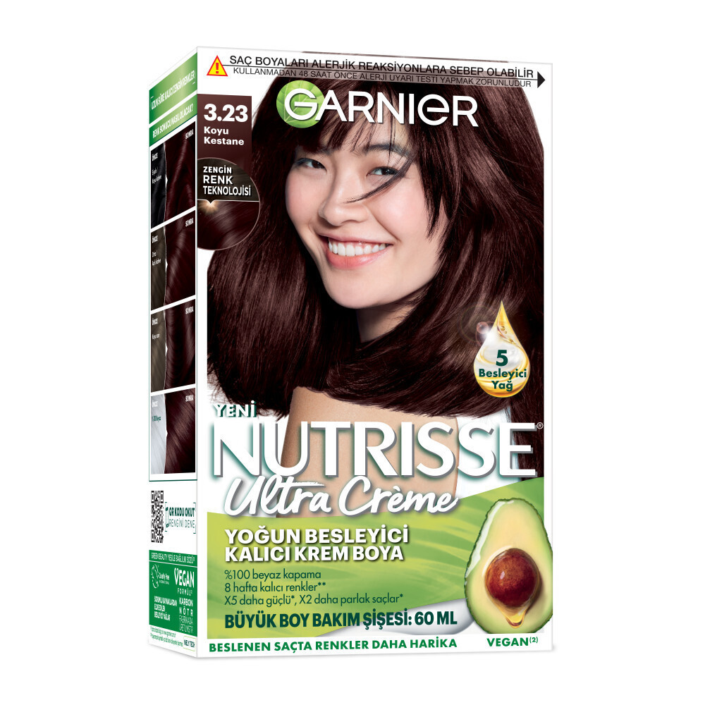 Garnier Nutrisse Yoğun Besleyici Kalıcı Krem Saç Boyası 3.23 Koyu Kestane Saç Boyası Fiyatı