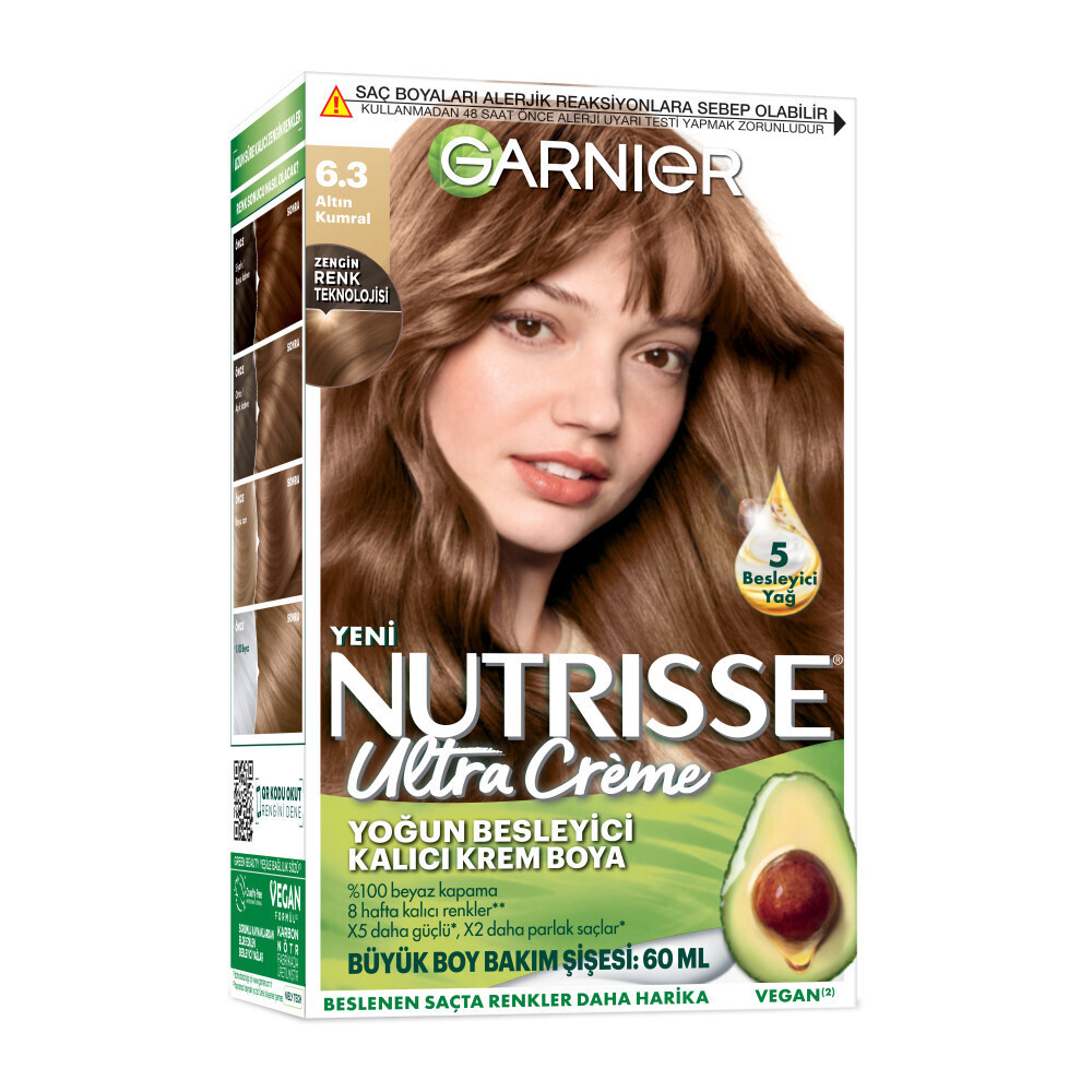 Garnier Nutrisse Yoğun Besleyici Kalıcı Krem Saç Boyası 6.3 Altın Kumral Saç Boyası Fiyatı