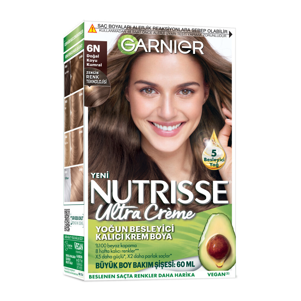 Garnier Nutrisse Yoğun Besleyici Kalıcı Krem Saç Boyası 6N Doğal Koyu Kumral Saç Boyası Fiyatı