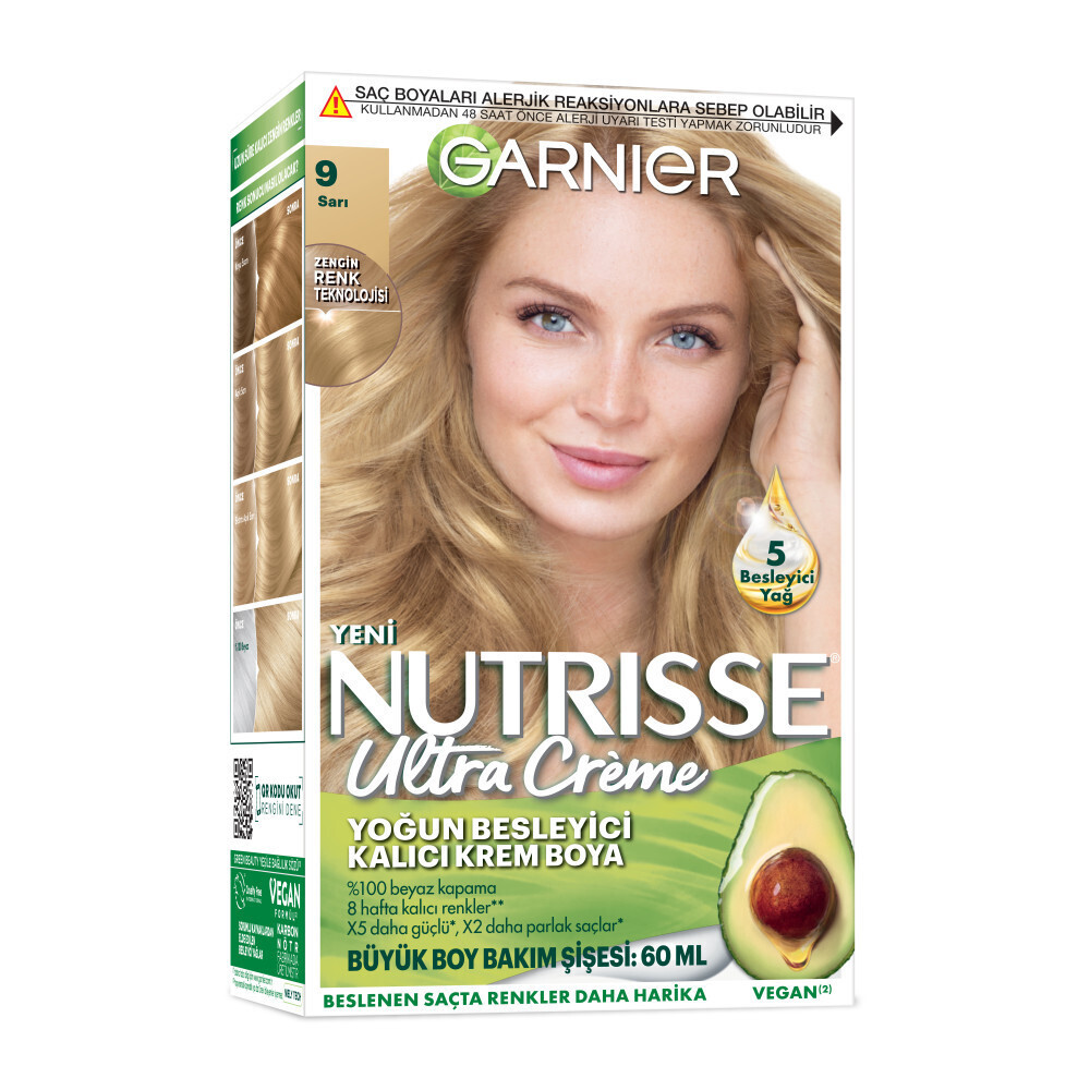 Garnier Nutrisse Yoğun Besleyici Kalıcı Krem Saç Boyası 9 Sarı Saç Boyası Fiyatı