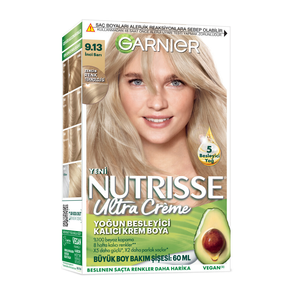 Garnier Nutrisse Yoğun Besleyici Kalıcı Krem Saç Boyası 9.13 İnci Sarı Saç Boyası Fiyatı