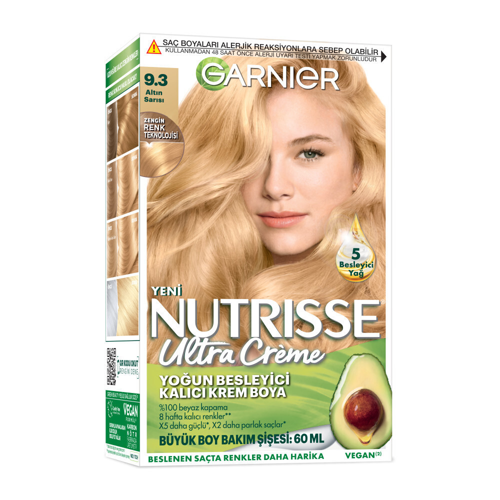 Garnier Nutrisse Yoğun Besleyici Kalıcı Krem Saç Boyası 9.3 Altın Sarısı Saç Boyası Fiyatı