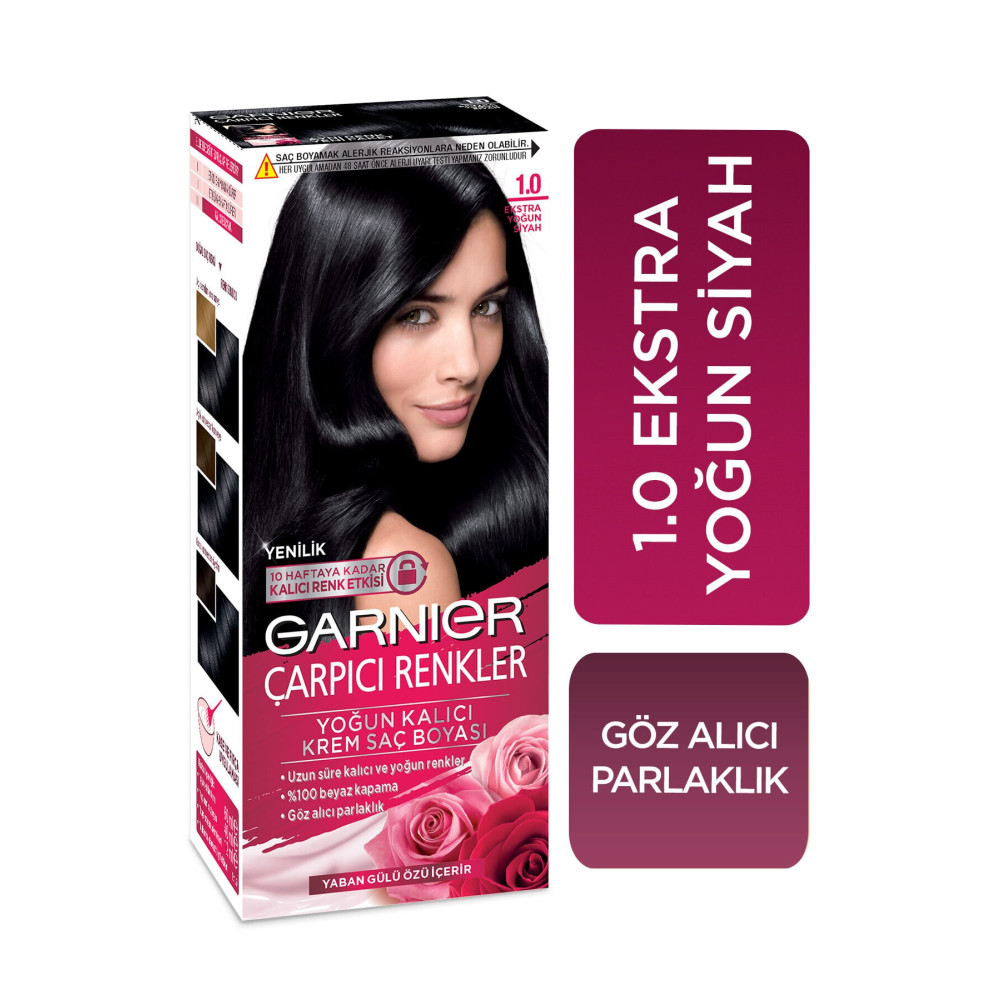 Garnier Saç Boyası - Çarpıcı Renkler 1.0 Ekstra Yoğun Siyah 3600541136908 Saç Boyası Fiyatı