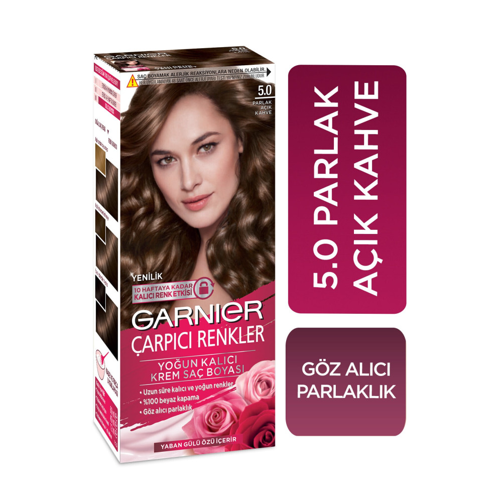 Garnier Saç Boyası - Çarpıcı Renkler 5.0 Parlak Açık Kahve 3600541136977 Saç Boyası Fiyatı