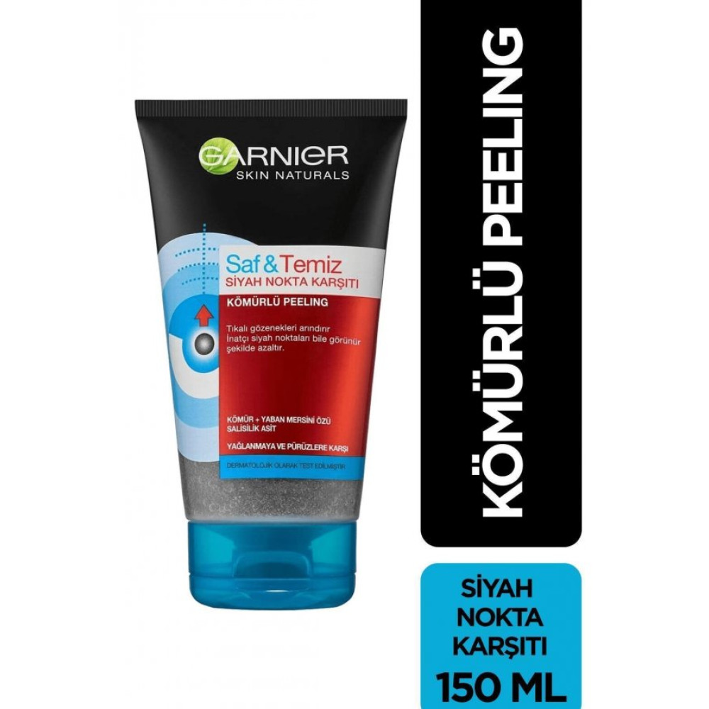 Garnier Saf Temiz Siyah Nokta Karsiti Komurlu Peeling Jel 150 Ml Cilt Temizleme ve Peeling Fiyatı